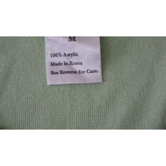 Exclusively Misook Women's Sz M Green Sleeveless Acrylic Tank Top - Picture 4 of 5